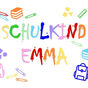 carte ou affiche personnalisée pour la rentrée -- SCHOOLKIND --