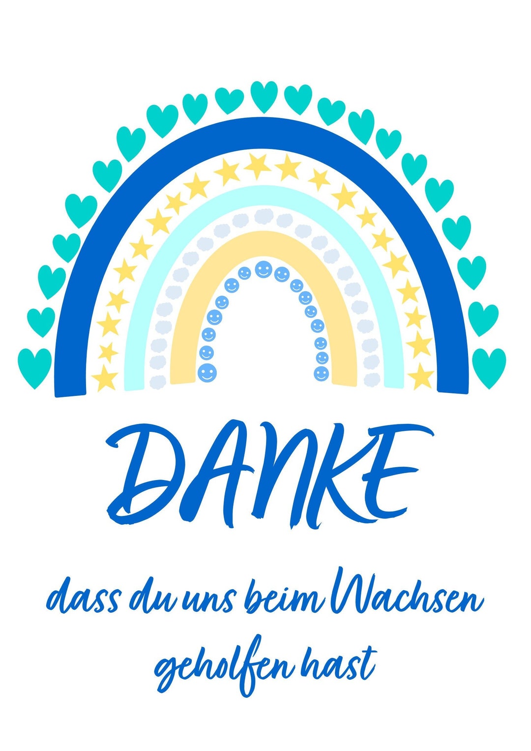  Farewell Card Kindergarten, Daycare, Elementary School, Educator Bildidee 