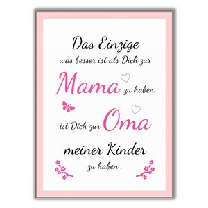 Schöne Sprüche als Wandbild, Poster, Karte -- Das Einzige was besser ist --