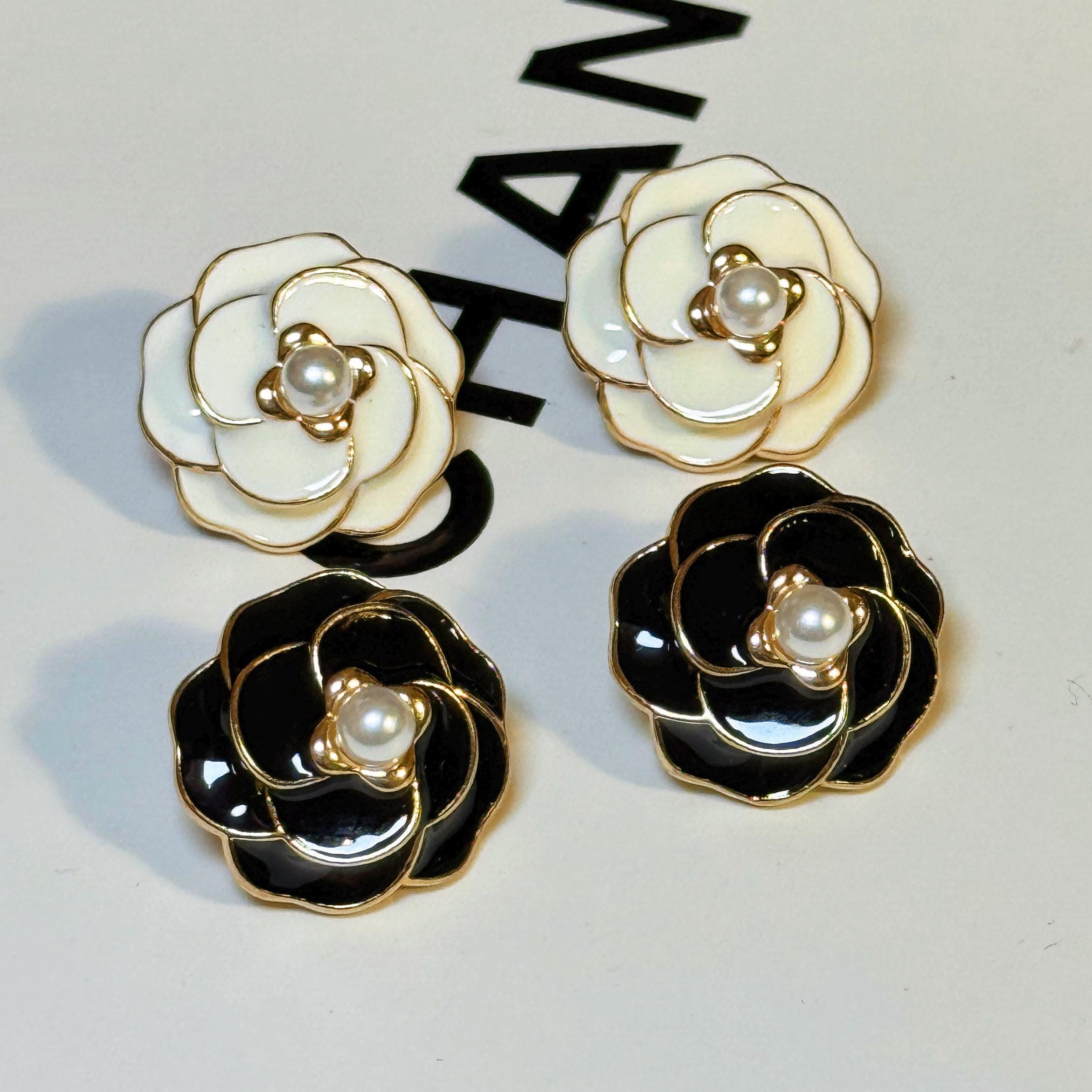 Black Chanel Brooch - Etsy