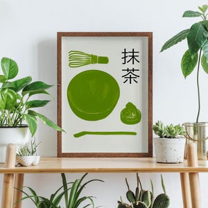Impresión de matcha, amante del matcha, póster imprimible, descarga digital