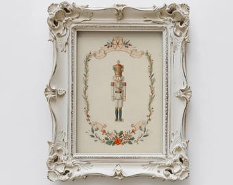 Victorian Nutcracker Christmas Print: Vintage Holiday Decor (Digital Download)