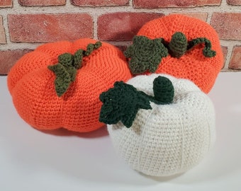 Crocheted Pumpkins , Halloween Decor, Crocheted Pumpkin Decor, Handmade Home Decor, Crocheted Stuffies