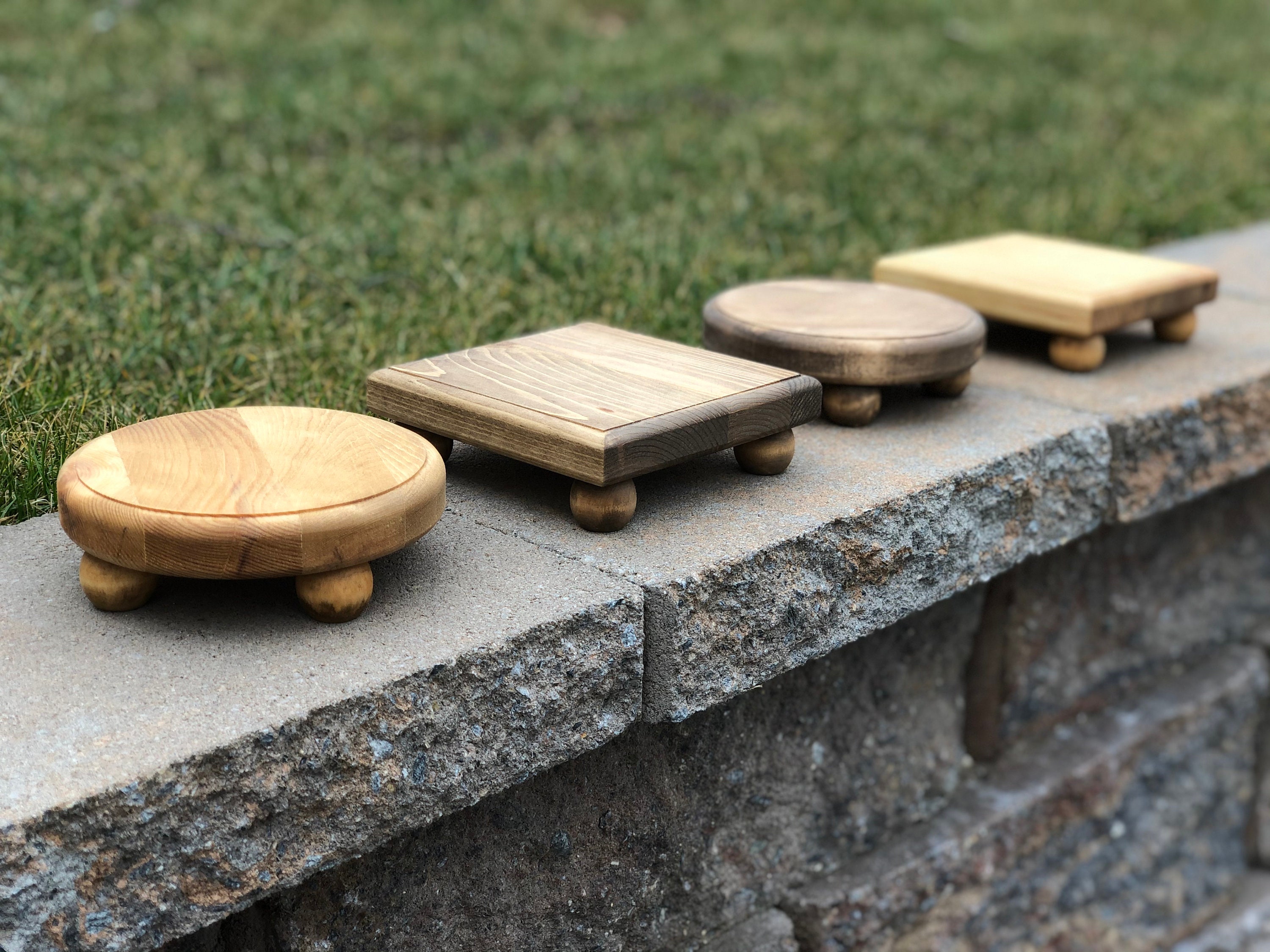 Wooden Riser Pedestal Stand Etsy