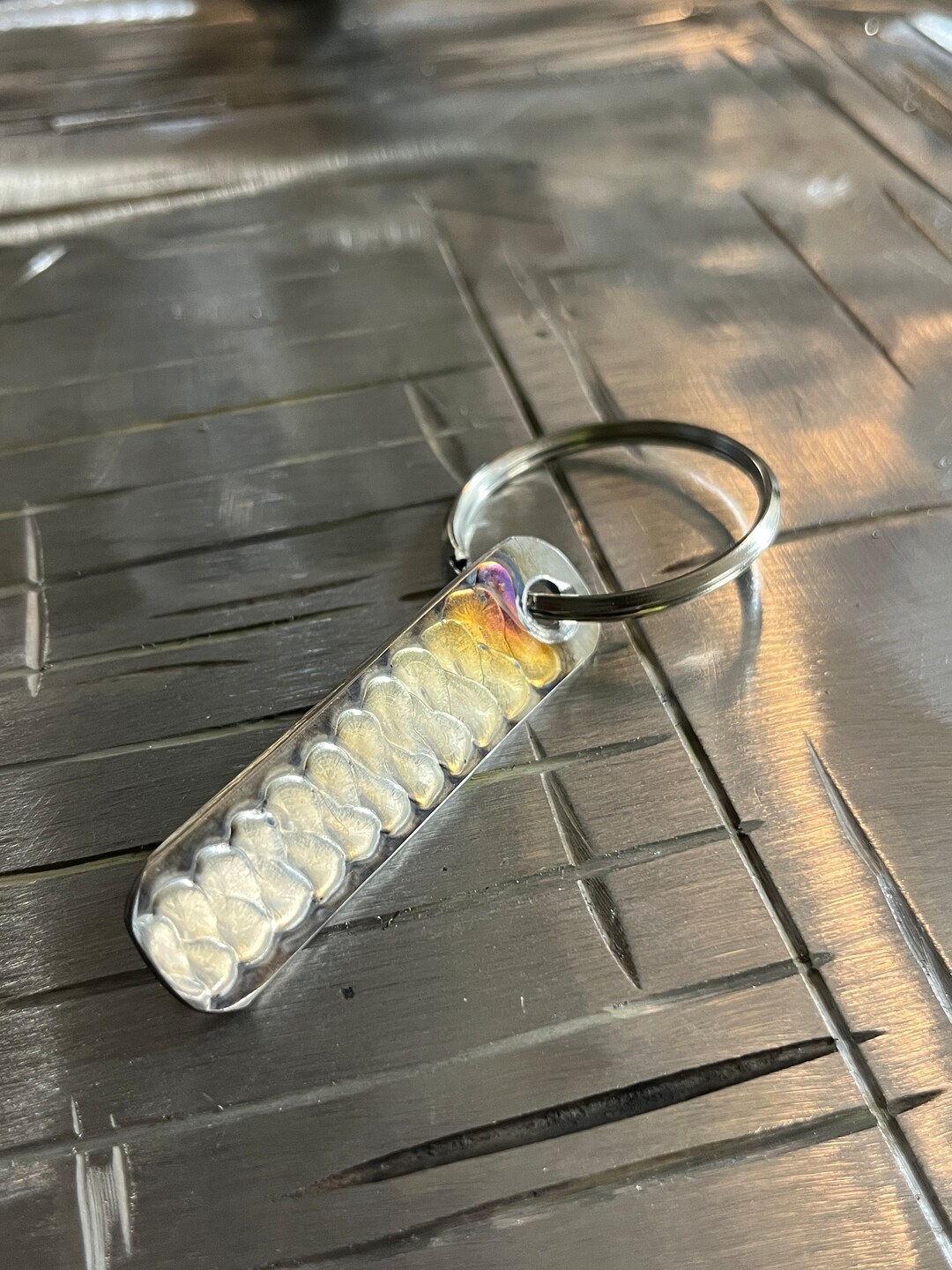 Tig Welded Keychain Etsy