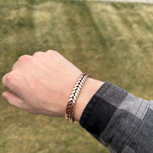 Small double twist 100% copper cuff