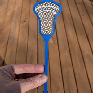 Mini two-color 7.5" lacrosse stick - 3D printed
