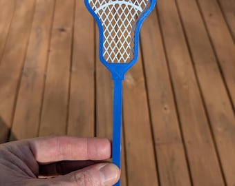 Mini two-color 7.5" lacrosse stick - 3D printed