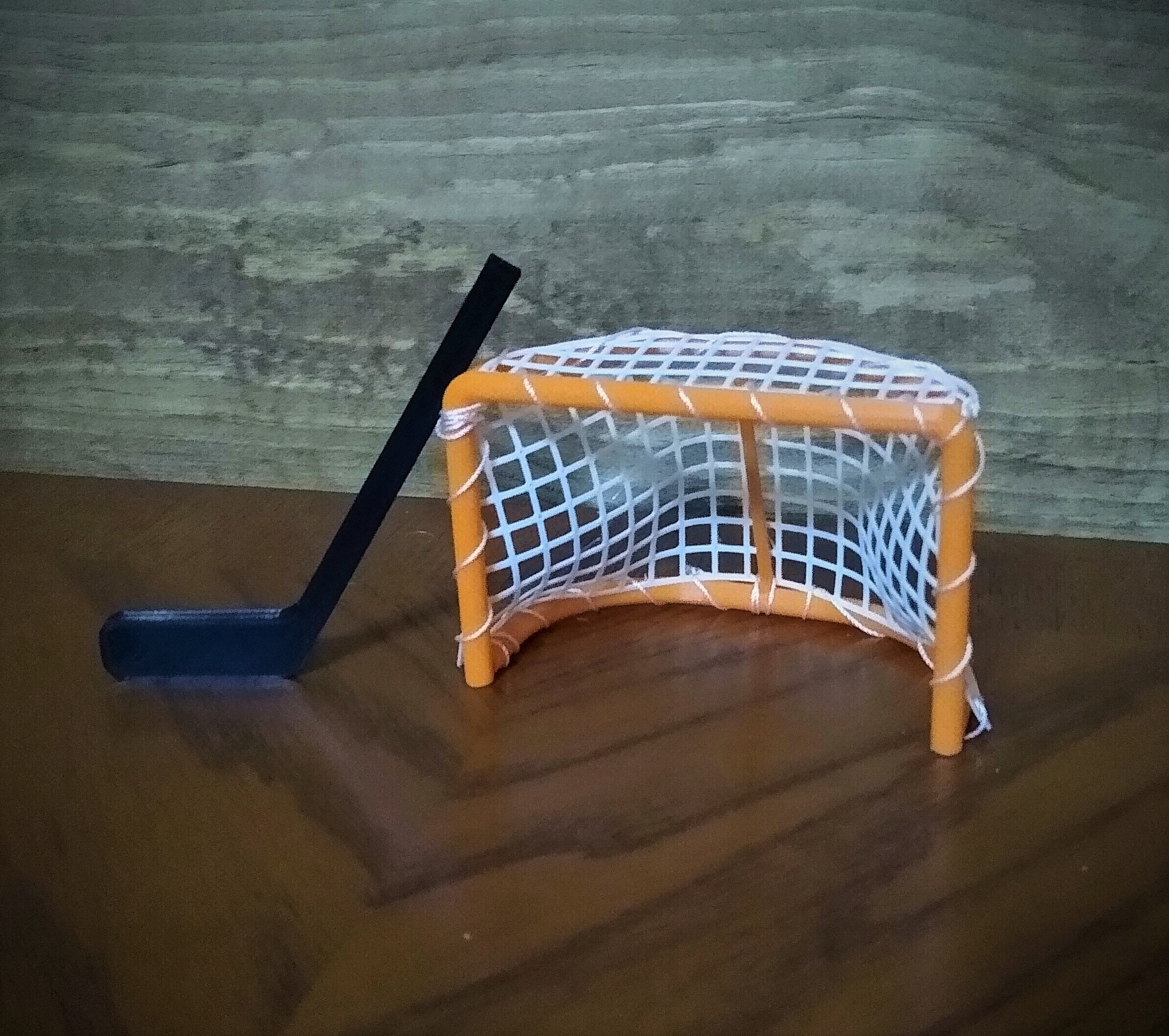 Mini tabletop hockey net & stick Etsy