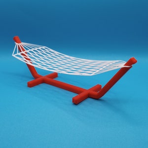 Miniature Hammock - 7" long - 3D printed