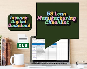 5S Lean Manufacturing Checklist (Excel + Printable)