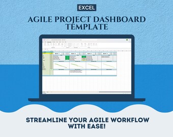 Tableau de bord de projet Agile | Modèle Excel de suivi des tâches et des sprints