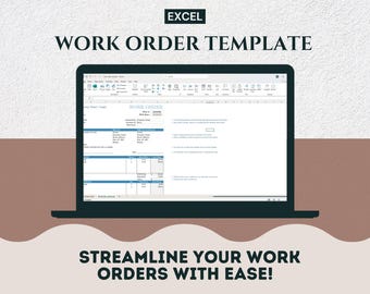 Service Work Order Tracker | Anpassbare Excel-Rechnungsvorlage