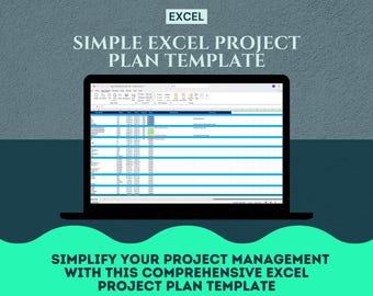 Simple Excel Project Tracker | Timeline Planner for Tasks & Deadlines