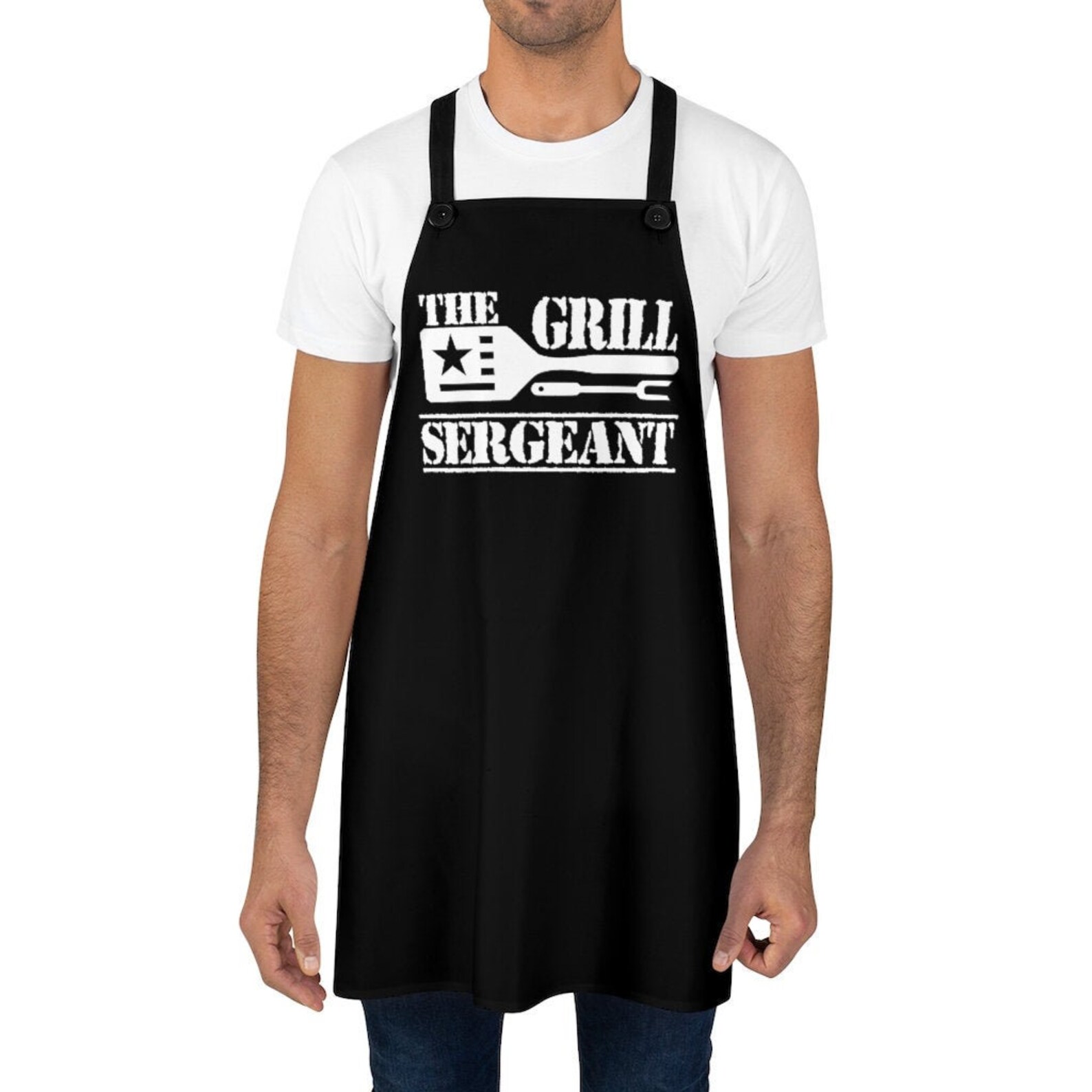 Men's Grilling apron The Grill Sergeant Apron Etsy