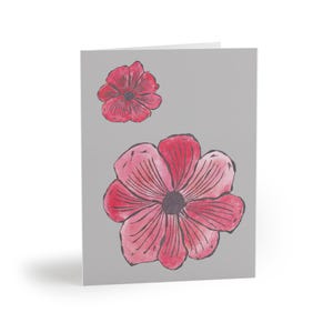 Set di biglietti di auguri, disegno floreale ad acquerello, arte dipinta a mano, 8 16 24 pezzi, biglietti di auguri, confezione di cancelleria, biglietti di ringraziamento, biglietti di compleanno,
