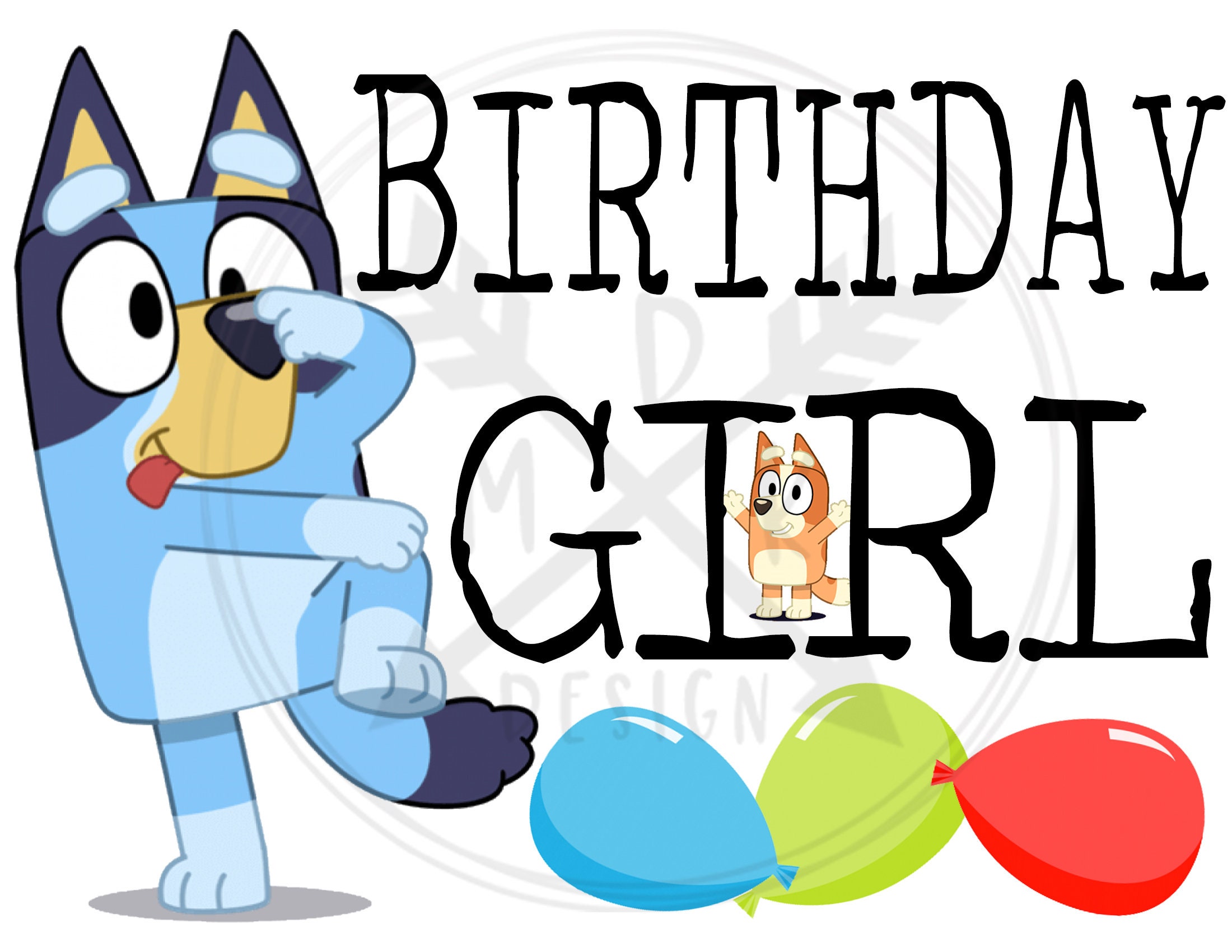 Bluey Birthday Card Printable