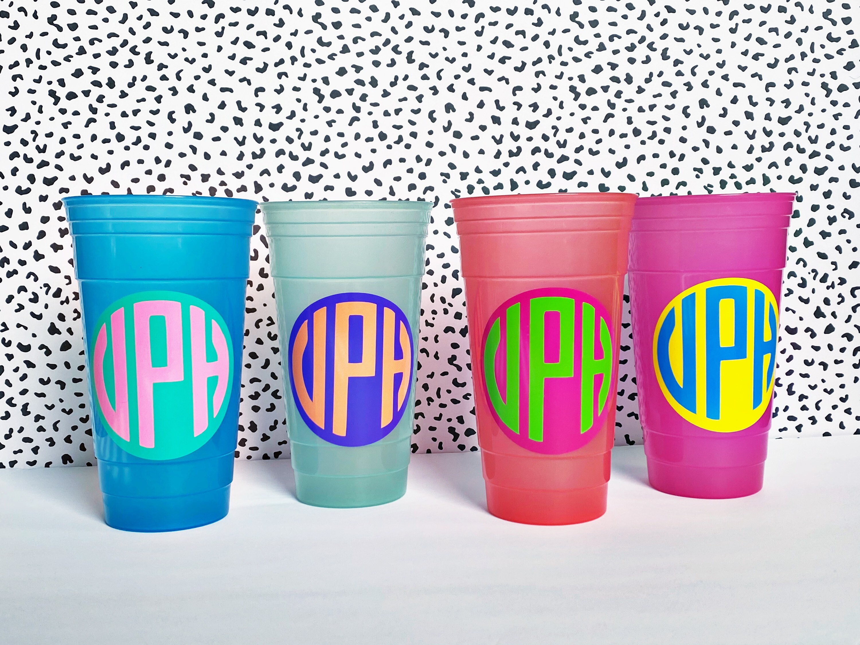 Set of 4 36oz Personalized Color Changing Party Cup Color Etsy