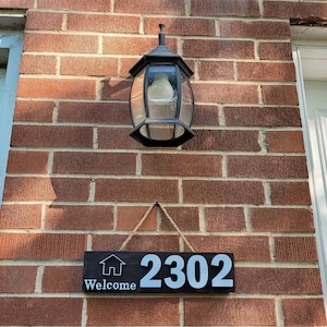 House numbers & letters on wood, 4&quot; or 6&quot;, many colours, any font, free pickup in Toronto (Union Station) or Burlington; Custom made