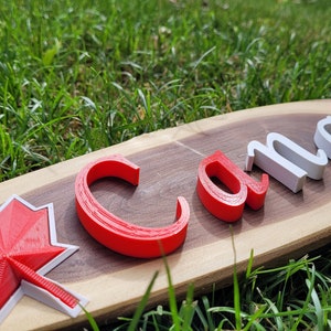 Canada day Eh wood sign, bias wood cut, any colour & font, free pickup in Toronto, Mississauga or Burlington; Custom