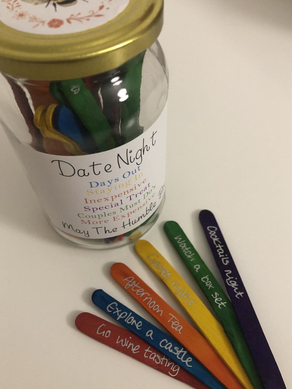 Date Night Sticks date night ideas date night jar Etsy