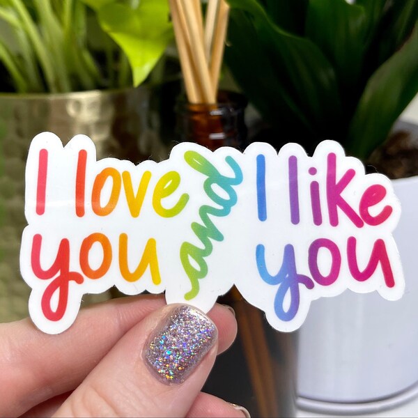 I Love You and I Like You - Etsy