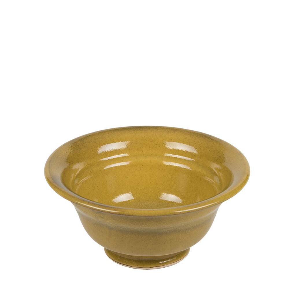 Mustard yellow ceramic cereal bowl Etsy