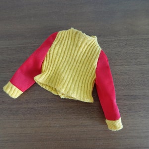 1972 Vintage Barbie SKIPPER Turnabouts, Yellow and Red shirt, Mattel #3295, HARD to FIND