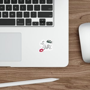 Laptop Aufkleber | Vinyl wasserfest Aufkleber | Schwarzes Mädchen Aufkleber | Schwarz besessen | Zauberhaftes schwarzes Mädchen