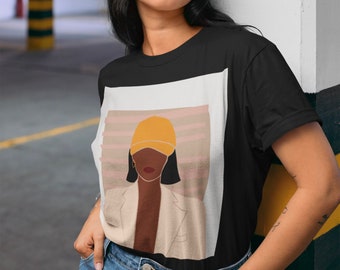 ブラックガール Tシャツ、ブラックガールマジック、黒人女性、メラニン Tシャツ、女性 Tシャツ