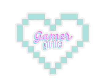 Gamer Girlie Kiss-Cut Sticker