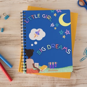 STEM Notebook for Little Girls| Little Girl Notebook | Kindergarten Notebook | Black Magic Notebook | Notebook for Little Girls