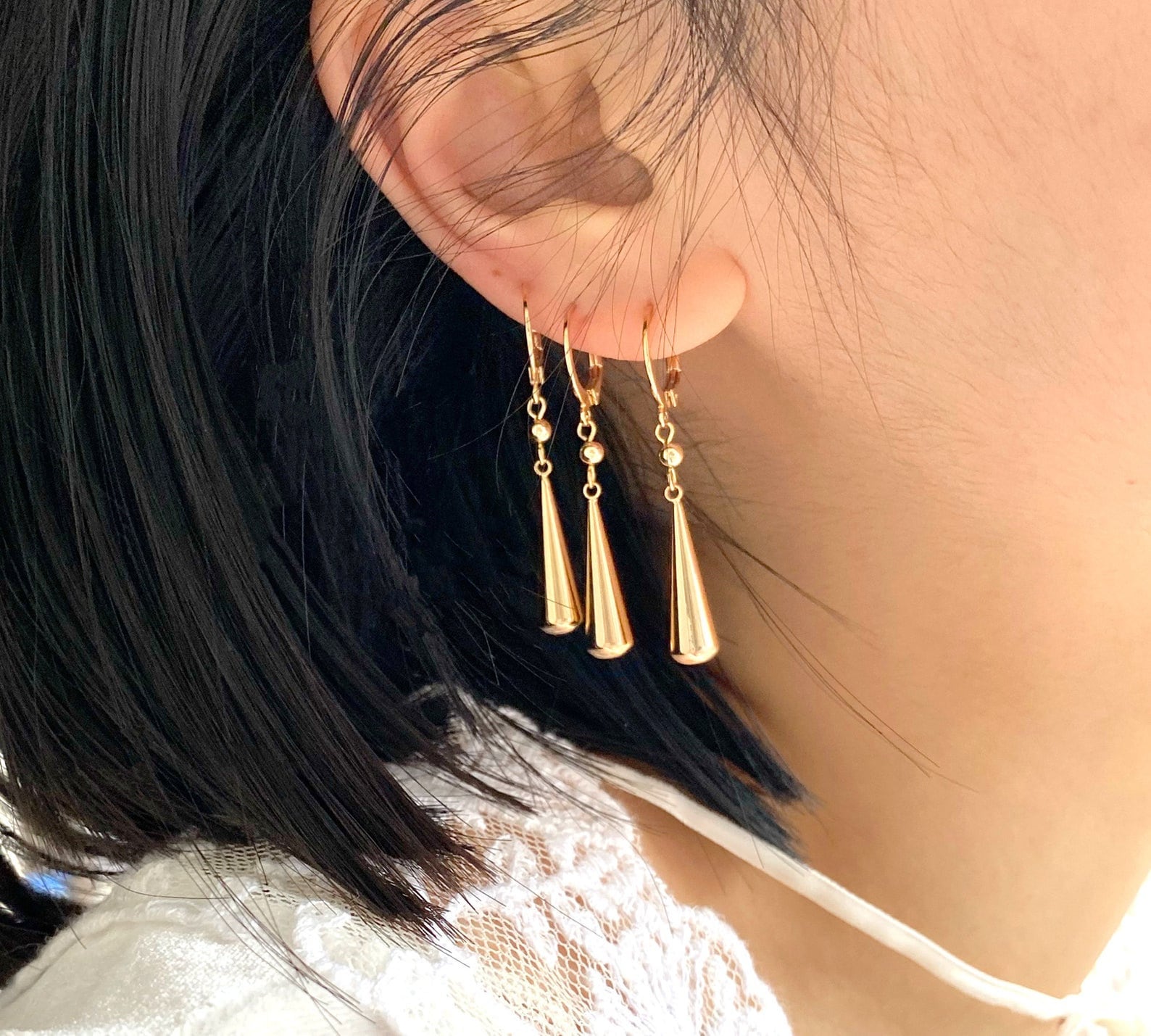 14K Zoro Earrings Anime One Piece Theme Roronoa Zoro Earrings Etsy