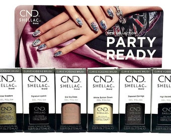Cnd Shellac Gel Polish PARTY READY Holiday 2021 Collection .25oz/7.3ml Pick Any - Fast Shipping