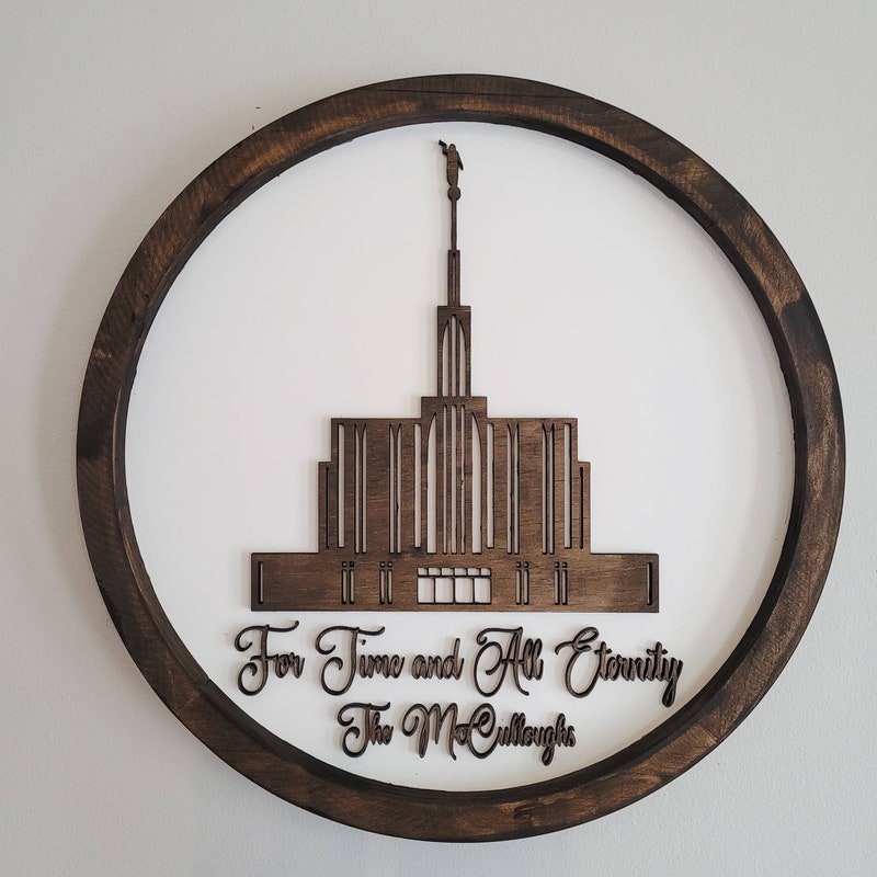 Temple Sign Hard Temple Wood Sign - Etsy
