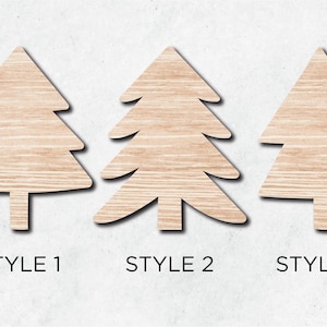 Unfinished Wooden Trees for Crafts- multiple sizes available