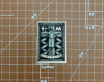 Stamp Size Rare Germany 1 Mark Notgeld. 1920's, Era Between WWI and WWII German Emergency Currency WW1, WW2. City of Bentheim Scarce Mint