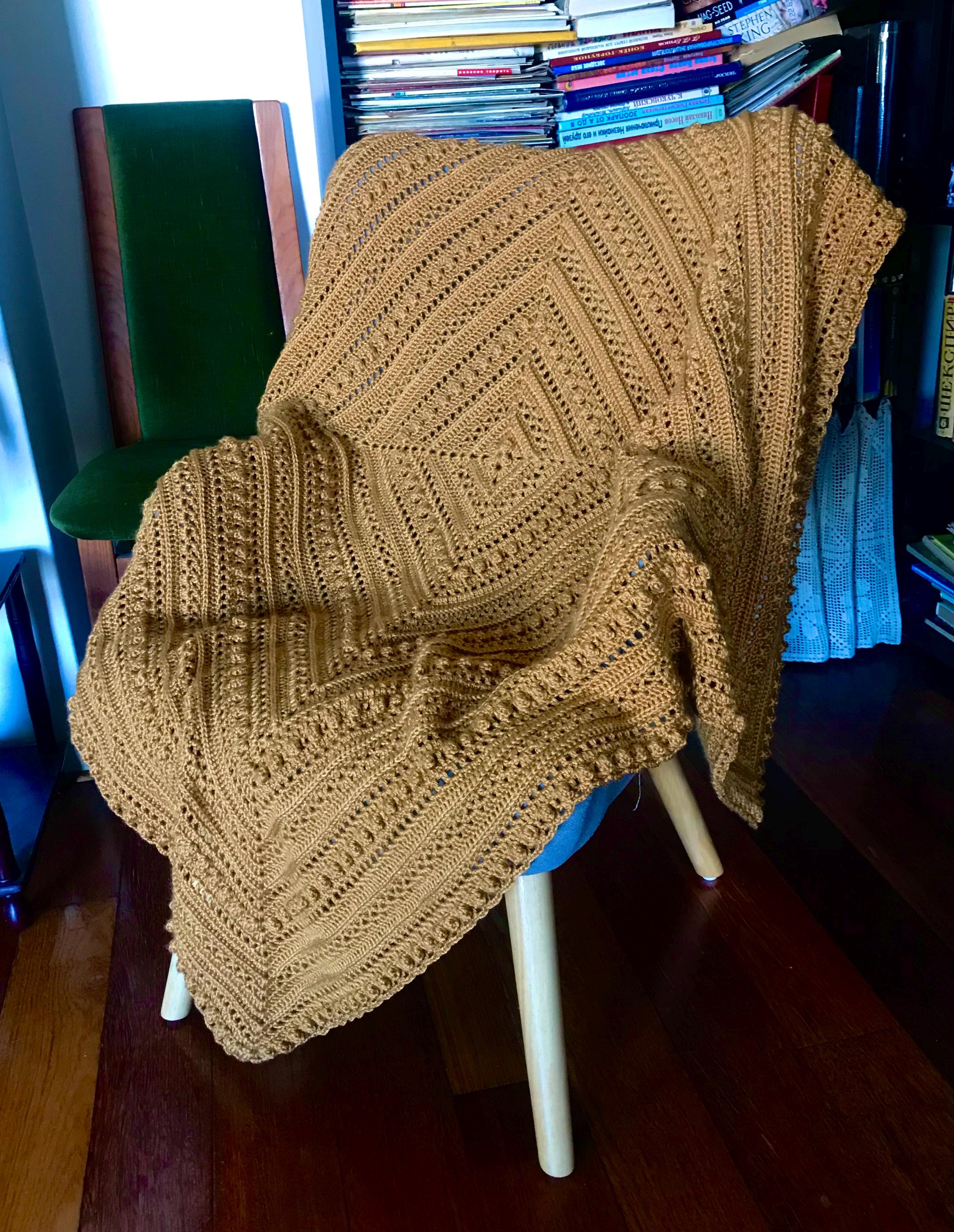 Manta afgana tejida a crochet, suave y sedosa, con un patrón exquisito, para cumpleaños, inauguración de la casa, regalo de Navidad, de JuliaKnitBoutique