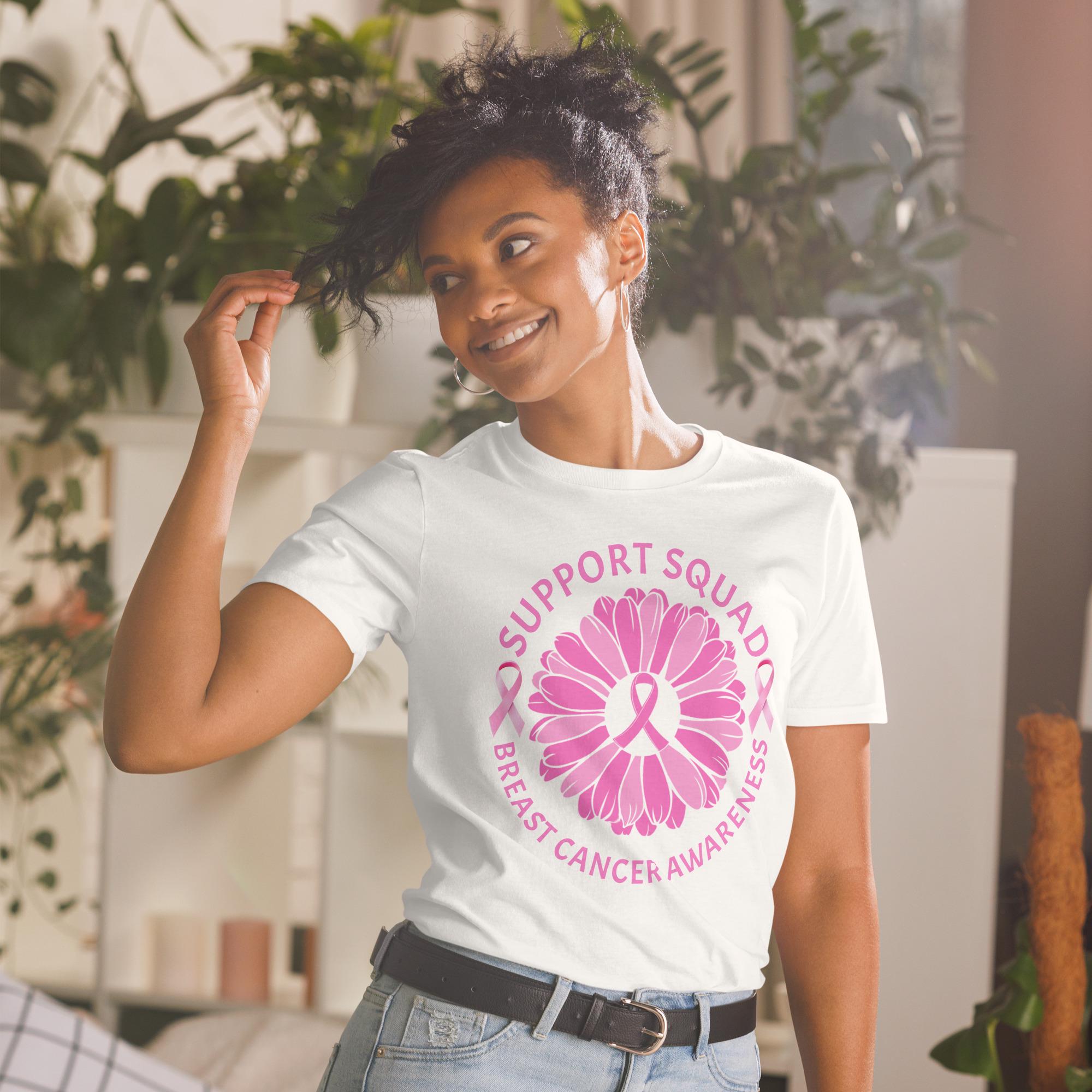 T-shirt Octobre Rose 2025 - Ruban Cancer Du Sein, Coupe Grande Taille Confortable