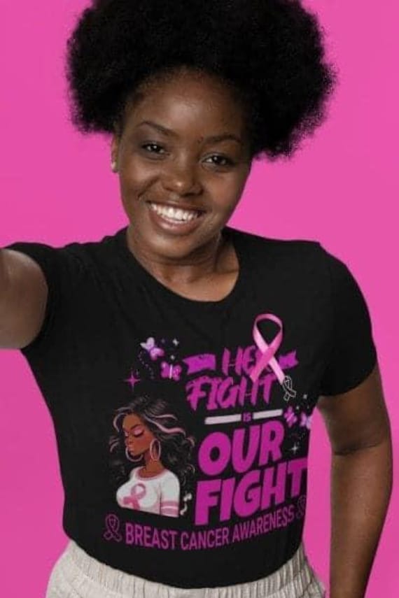 T-shirt Femme Octobre Rose Avec Ruban Rose - Soutien Cancer Du Sein - Léger En Rayonne - Cadeau Symbolique - 12