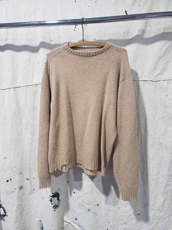 50's Beige Wool Sweater