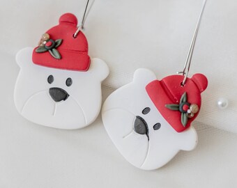 Mrs Polar Bear Earrings