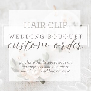Custom Wedding Hair Clip