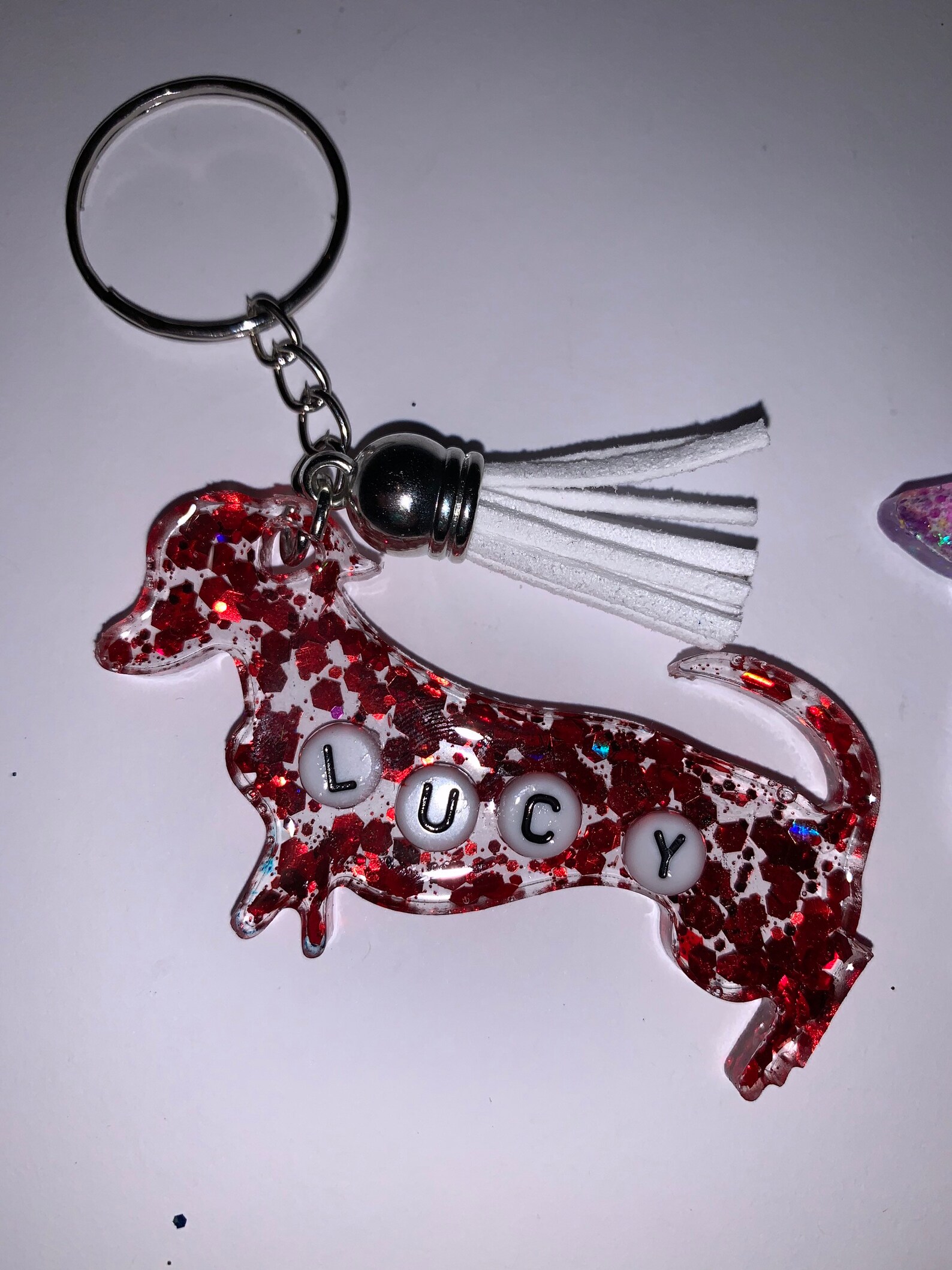 Custom Dog Keychains Dachshund Keychains Dog Keychain Etsy