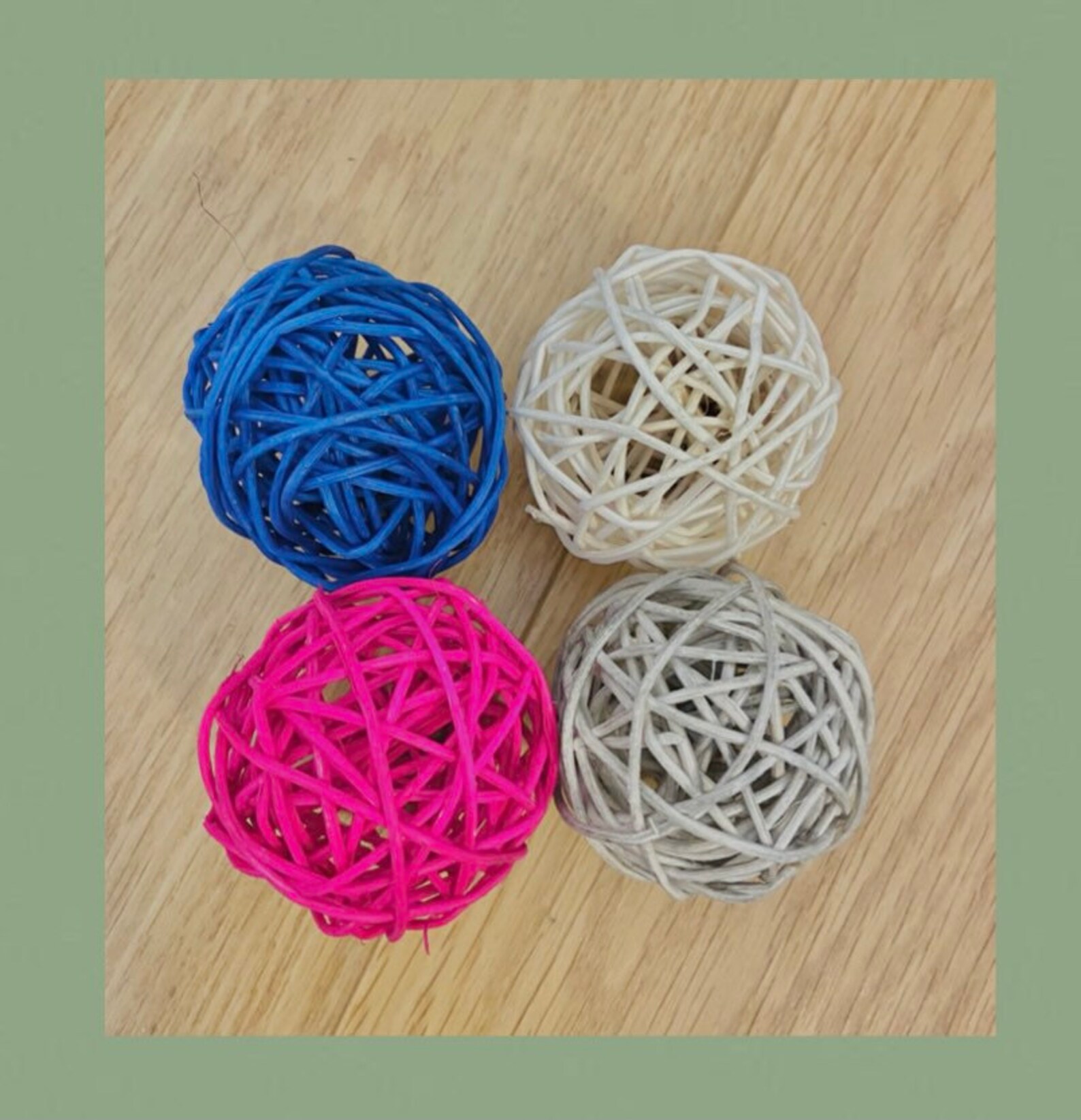 Natural wicker ball Etsy