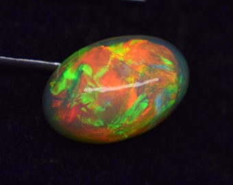 Opal Cabochon Multi Fire Opal Natural Ethiopian Opal Cabochon Gemstone