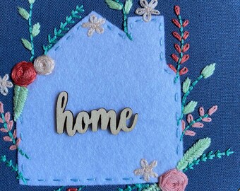 Home Embroidery Hoop, Handmade, Bordado Home