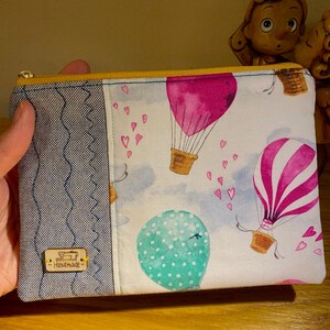Hot Air Balloon Fabric Pouch