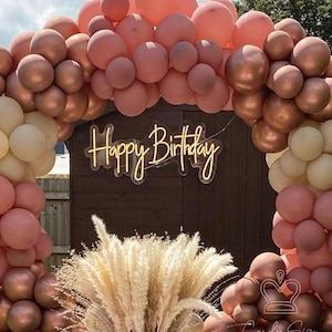 Alles Gute zum Geburtstag Neon Leuchtreklame Benutzerdefinierte Geburtstagsschild Party-Event-Dekor Alles Gute zum Geburtstag Neonlicht Schild Kinder Geburtstagsgeschenke Geschenk Einzigartige Geschenke