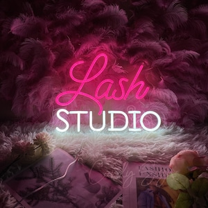 Lash Studio Neon Sign,Lash Room Led Neon Sign Custom,Beauty Salon Led Sign,Salon Room LED Sign Art,Lash Studio Opening Sign,Lash Room Decor